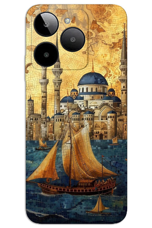 General Mobile GM ERA 50 Kılıf HD Desen Baskılı Arka Kapak - Yelkenli Süleymaniye