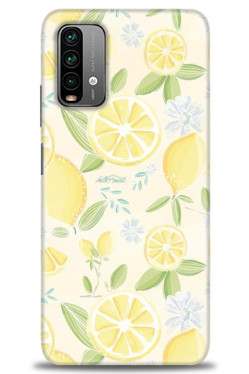 Xiaomi Redmi Note 9 4G Kılıf HD Baskılı Kılıf - Limon