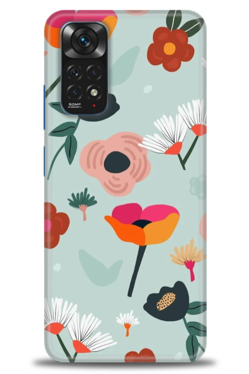 Xiaomi Redmi Note 12 4G Kılıf HD Baskılı Kılıf - Çiçekli Dallar