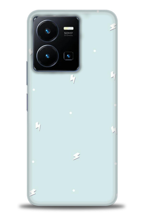 Xiaomi Redmi Note 12 5G Kılıf HD Baskılı Kılıf - Beyaz Şimşekler