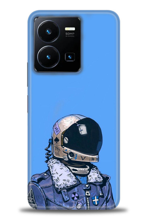 Xiaomi Redmi Note 12 5G Kılıf HD Baskılı Kılıf - Mavi Astronot