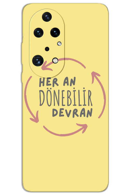 Huawei P50 Pro Kılıf HD Desen Baskılı Arka Kapak - Devran Döner