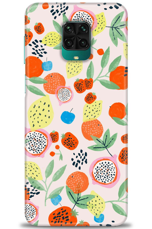 Xiaomi Redmi Note 9S Kılıf HD Baskılı Kılıf - Ejder Meyvesi