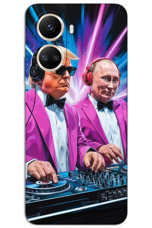Huawei Nova 10 SE Kılıf HD Desen Baskılı Arka Kapak - DJ Trump Putin