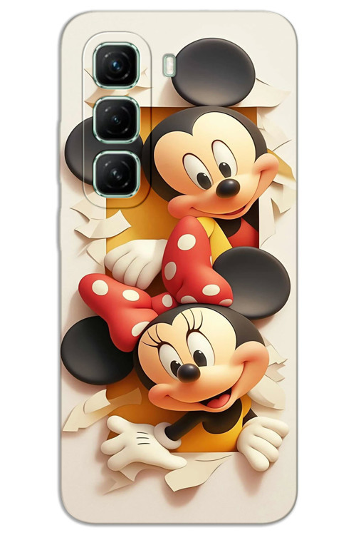 İnfinix Hot 50 4G Kılıf HD Desen Baskılı Arka Kapak - Mickey 2