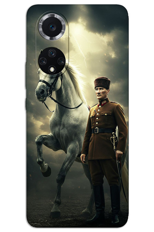 Huawei Nova 9 Kılıf HD Desen Baskılı Arka Kapak - Atatürk Şimşek