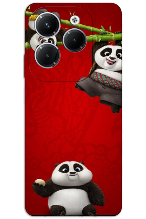 İnfinix Hot 40 Pro Kılıf HD Desen Baskılı Arka Kapak - Panda