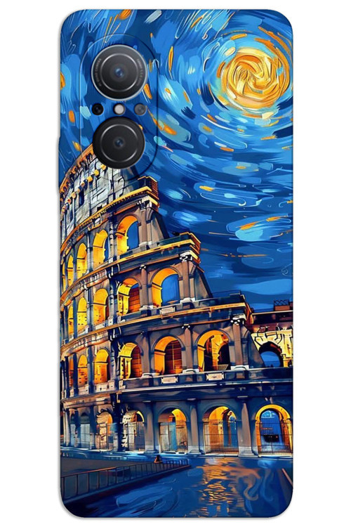 Huawei Nova 9 SE Kılıf HD Desen Baskılı Arka Kapak - Sanat Roma