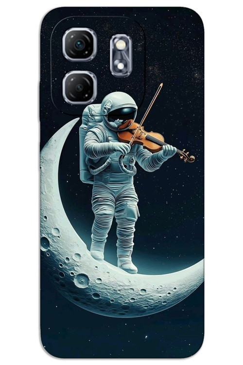 İnfinix Hot 50i Kılıf HD Desen Baskılı Arka Kapak - Astronot Keman