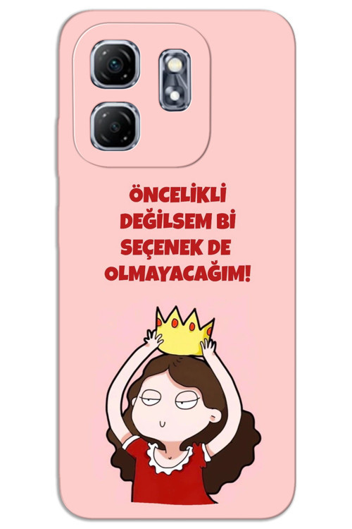 İnfinix Smart 9 Kılıf HD Desen Baskılı Arka Kapak - Seçenek Değilim