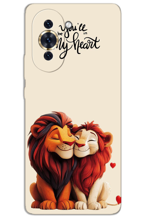 Huawei Nova 10 Pro Kılıf HD Desen Baskılı Arka Kapak - Aslan Kral