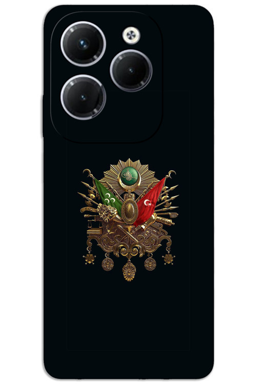 İnfinix Hot 40 Pro Kılıf HD Desen Baskılı Arka Kapak - Tuğra