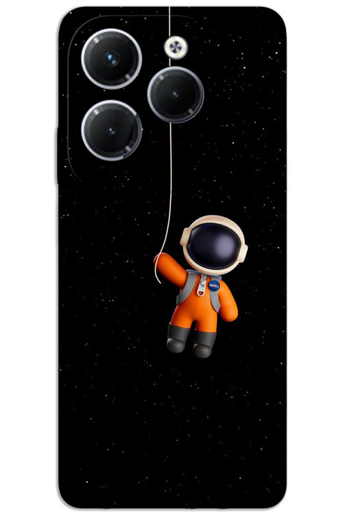İnfinix Hot 40 Pro Kılıf HD Desen Baskılı Arka Kapak - Astronot