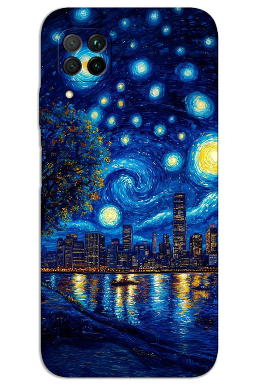 Huawei P40 Lite Kılıf HD Desen Baskılı Arka Kapak - Sanat Sahil