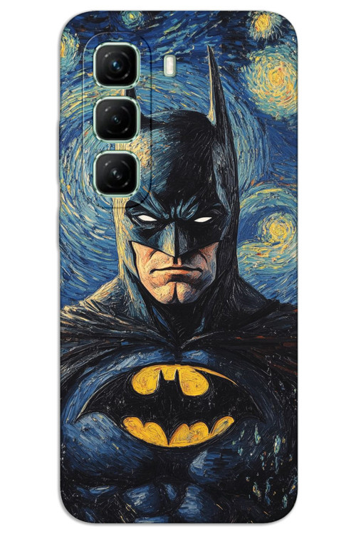 İnfinix Hot 50 4G Kılıf HD Desen Baskılı Arka Kapak - Batman