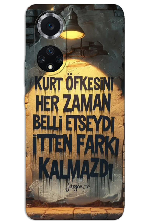 Huawei Nova 9 Kılıf HD Desen Baskılı Arka Kapak - Kurt Öfkesi