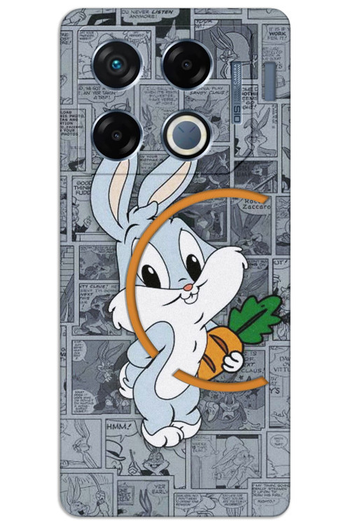 İnfinix GT 20 Pro Kılıf HD Desen Baskılı Arka Kapak - BugsBunny 1