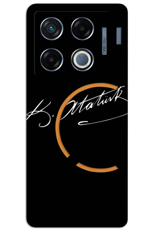 İnfinix GT 20 Pro Kılıf HD Desen Baskılı Arka Kapak - Atatürk İmza
