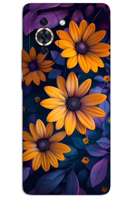 Huawei Nova 10 Pro Kılıf HD Desen Baskılı Arka Kapak - Sarı Çiçek
