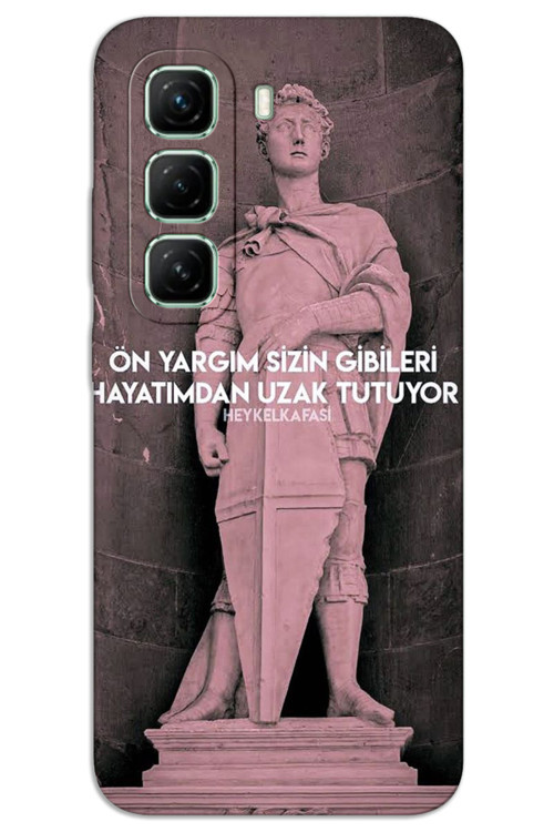 İnfinix Hot 50 4G Kılıf HD Desen Baskılı Arka Kapak - Ön Yargım