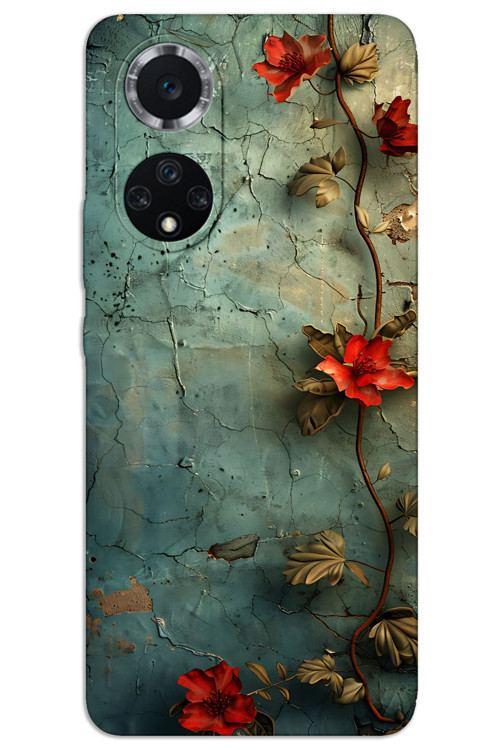 Huawei Nova 9 Kılıf HD Desen Baskılı Arka Kapak - Sarmaşık Çiçek