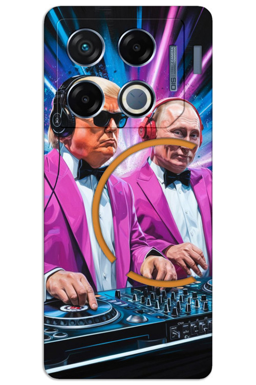 İnfinix GT 20 Pro Kılıf HD Desen Baskılı Arka Kapak - DJ Trump Putin