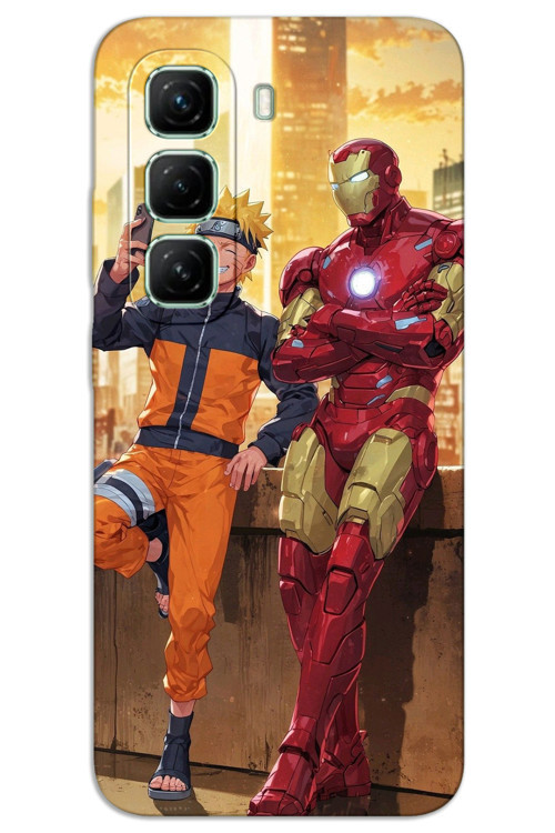 İnfinix Hot 50 Pro 4G Kılıf HD Desen Baskılı Arka Kapak - İron Man