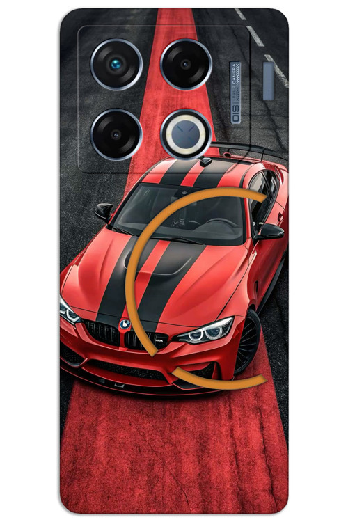 İnfinix GT 20 Pro Kılıf HD Desen Baskılı Arka Kapak - Kırmızı BW
