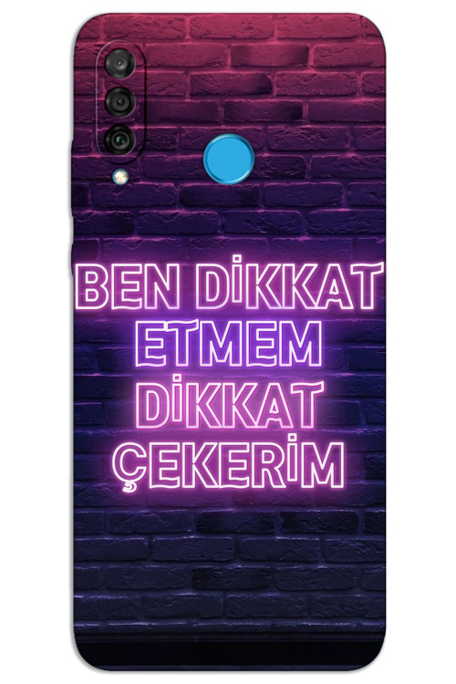 Huawei P30 Lite Kılıf HD Desen Baskılı Arka Kapak - Dikkat Çekerim