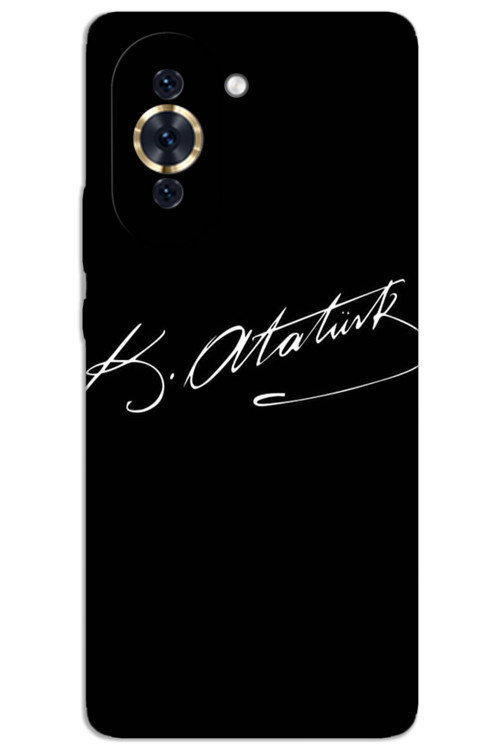 Huawei Nova 10 Kılıf HD Desen Baskılı Arka Kapak - Atatürk İmza