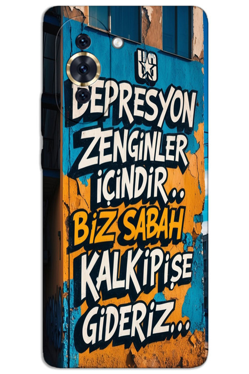 Huawei Nova 10 Pro Kılıf HD Desen Baskılı Arka Kapak - Depresyon