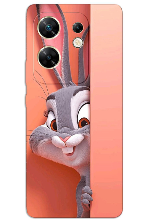 İnfinix Zero 30 4G Kılıf HD Desen Baskılı Arka Kapak - BugsBunny 2