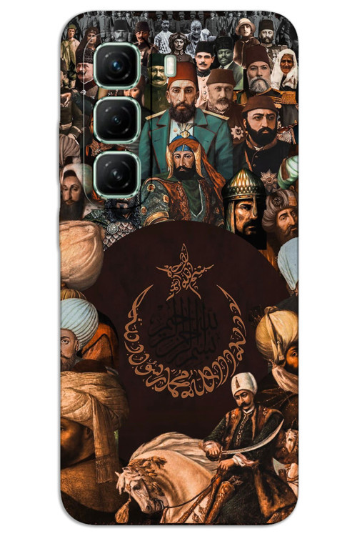 İnfinix Hot 50 4G Kılıf HD Desen Baskılı Arka Kapak - Osmanlı Hanedan