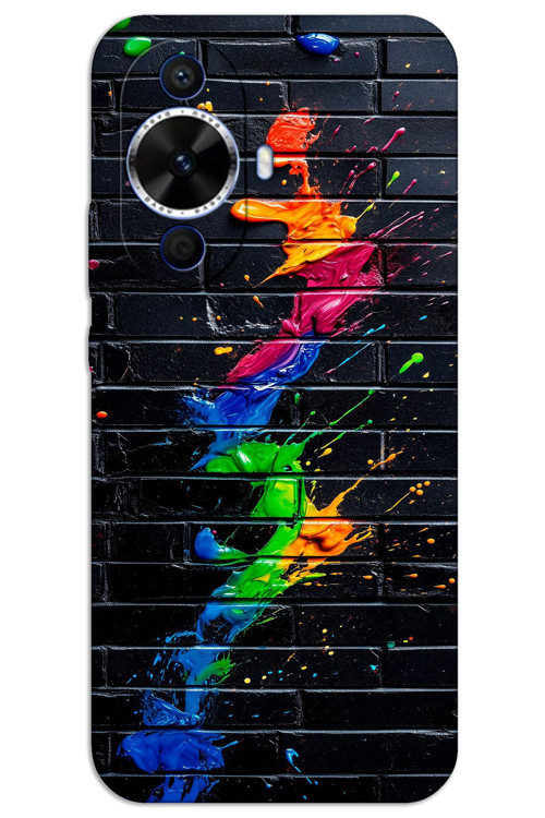 Huawei Nova 12S Kılıf HD Desen Baskılı Arka Kapak - Fırça Darbesi