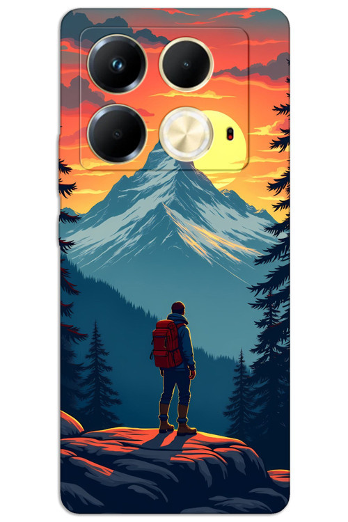 İnfinix Note 40 4G Kılıf HD Desen Baskılı Arka Kapak - Everest