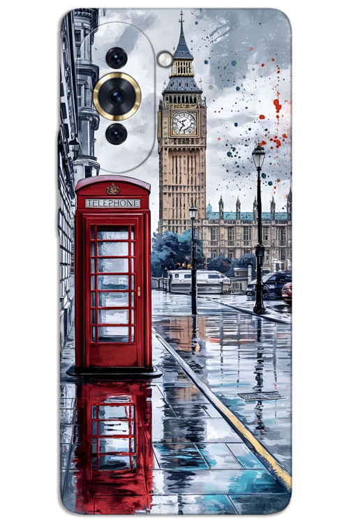 Huawei Nova 10 Pro Kılıf HD Desen Baskılı Arka Kapak - London