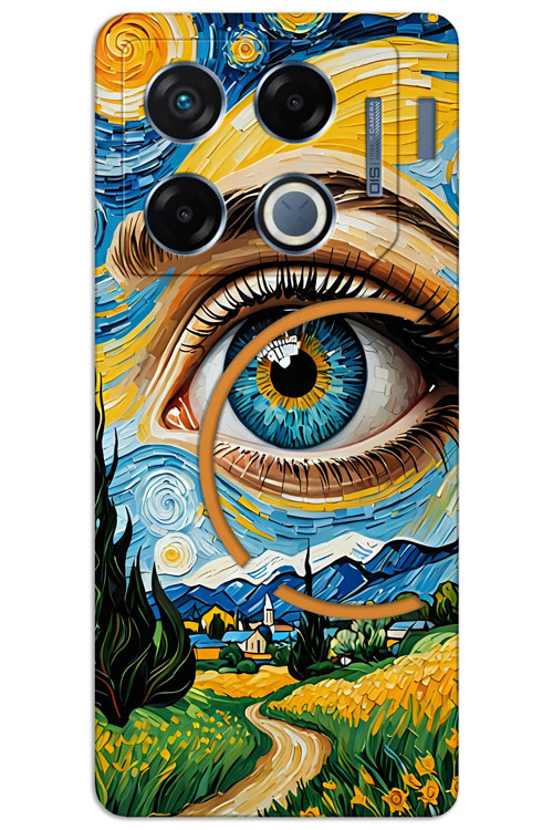İnfinix GT 20 Pro Kılıf HD Desen Baskılı Arka Kapak - Sanat Göz