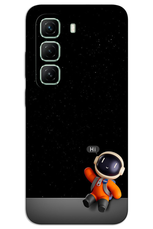 İnfinix Hot 50 Pro 4G Kılıf HD Desen Baskılı Arka Kapak - Astronot Hi