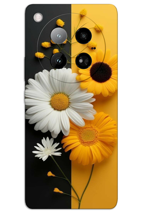 İnfinix Zero 40 4G Kılıf HD Desen Baskılı Arka Kapak - Papatya
