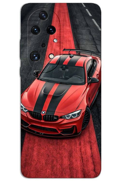 Huawei P50 Pro Kılıf HD Desen Baskılı Arka Kapak - Kırmızı BW