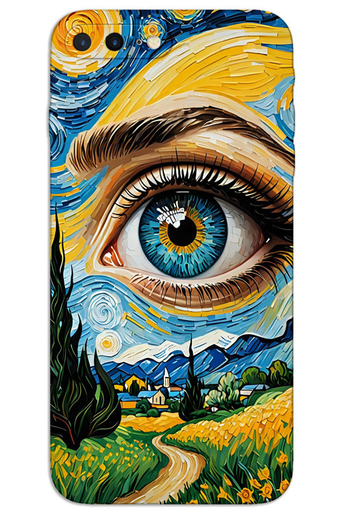 iPhone 7 Plus Kılıf HD Desen Baskılı Arka Kapak - Sanat Göz