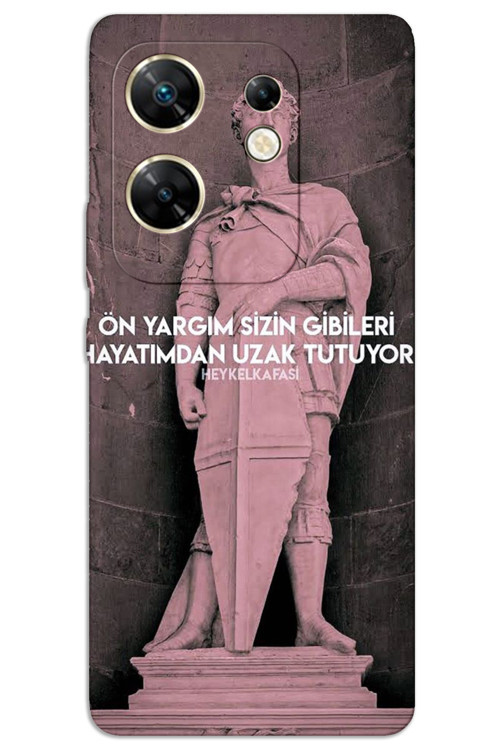 İnfinix Zero 30 4G Kılıf HD Desen Baskılı Arka Kapak - Ön Yargım
