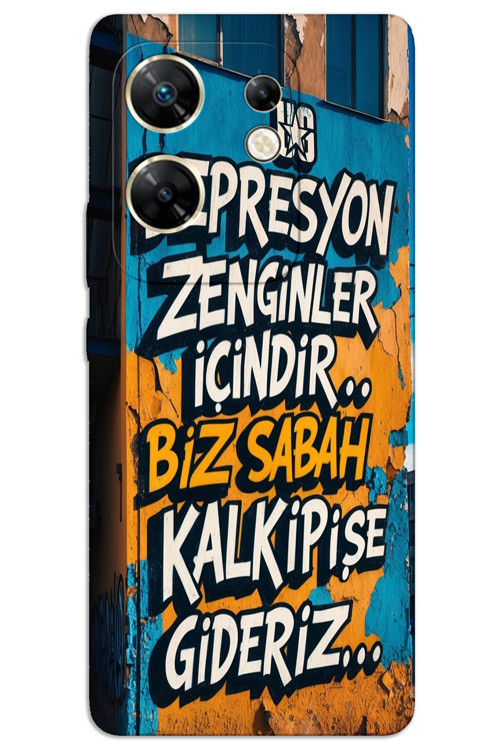 İnfinix Zero 30 4G Kılıf HD Desen Baskılı Arka Kapak - Depresyon