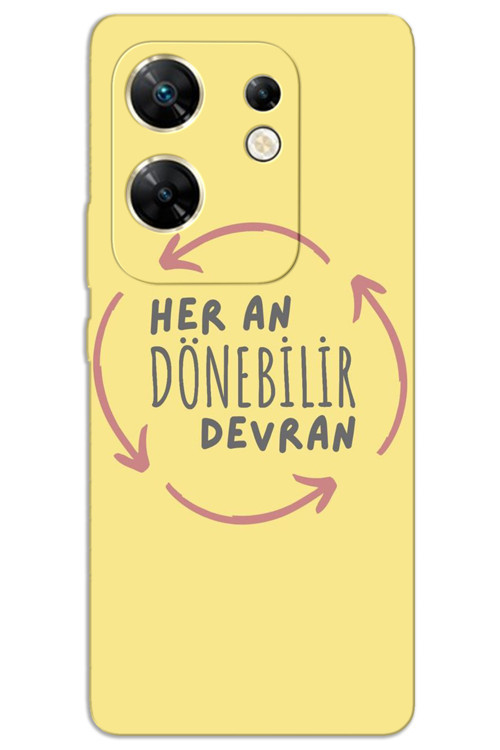 İnfinix Zero 30 4G Kılıf HD Desen Baskılı Arka Kapak - Devran Döner