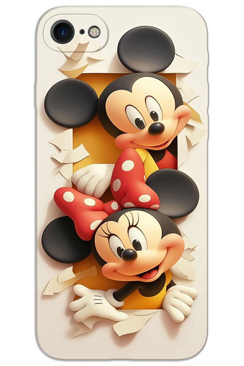 iPhone 8 Kılıf HD Desen Baskılı Arka Kapak - Mickey 2