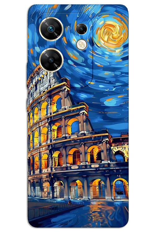 İnfinix Zero 30 4G Kılıf HD Desen Baskılı Arka Kapak - Sanat Roma