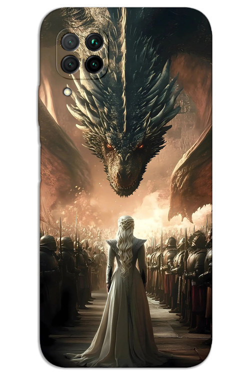 Huawei P40 Lite Kılıf HD Desen Baskılı Arka Kapak - Dragons