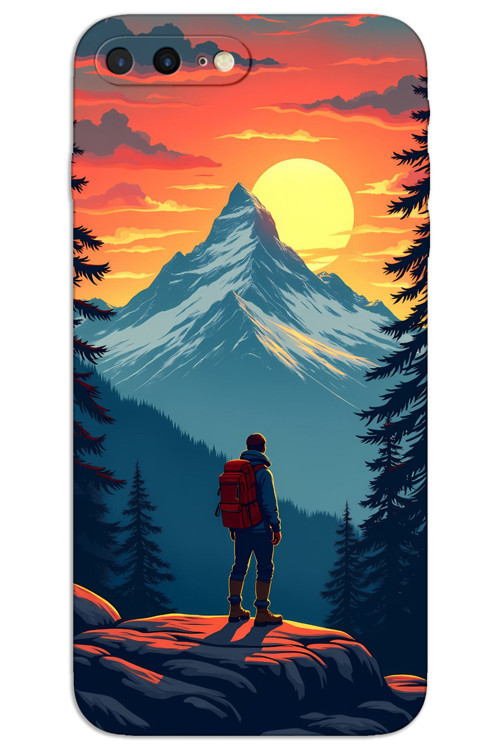 iPhone 7 Plus Kılıf HD Desen Baskılı Arka Kapak - Everest