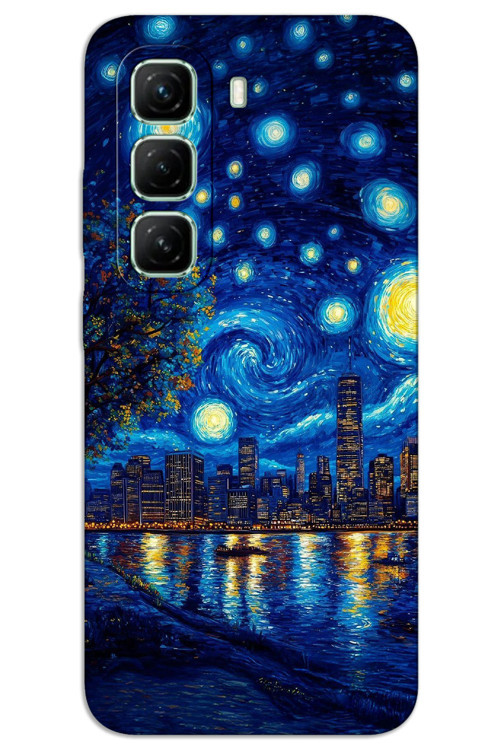 İnfinix Hot 50 Pro 4G Kılıf HD Desen Baskılı Arka Kapak - Sanat Sahil