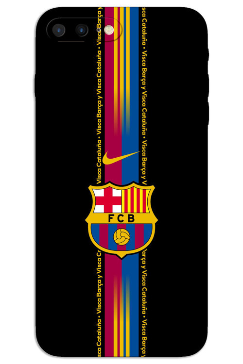 iPhone 7 Plus Kılıf HD Desen Baskılı Arka Kapak - Barça